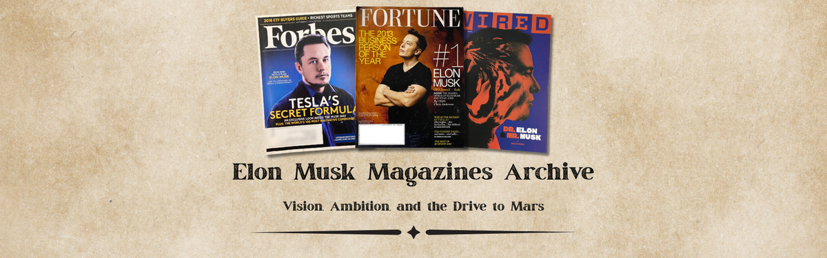 Elon Musk Magazines