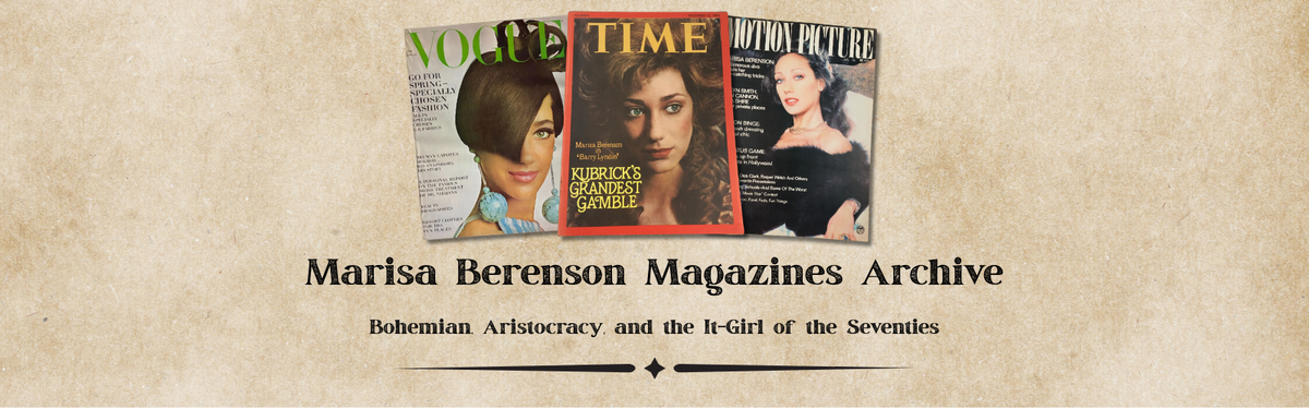 Marisa Berenson Magazines