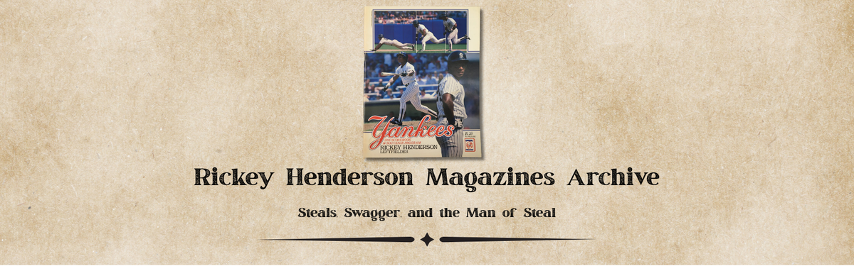 Rickey Henderson Magazines