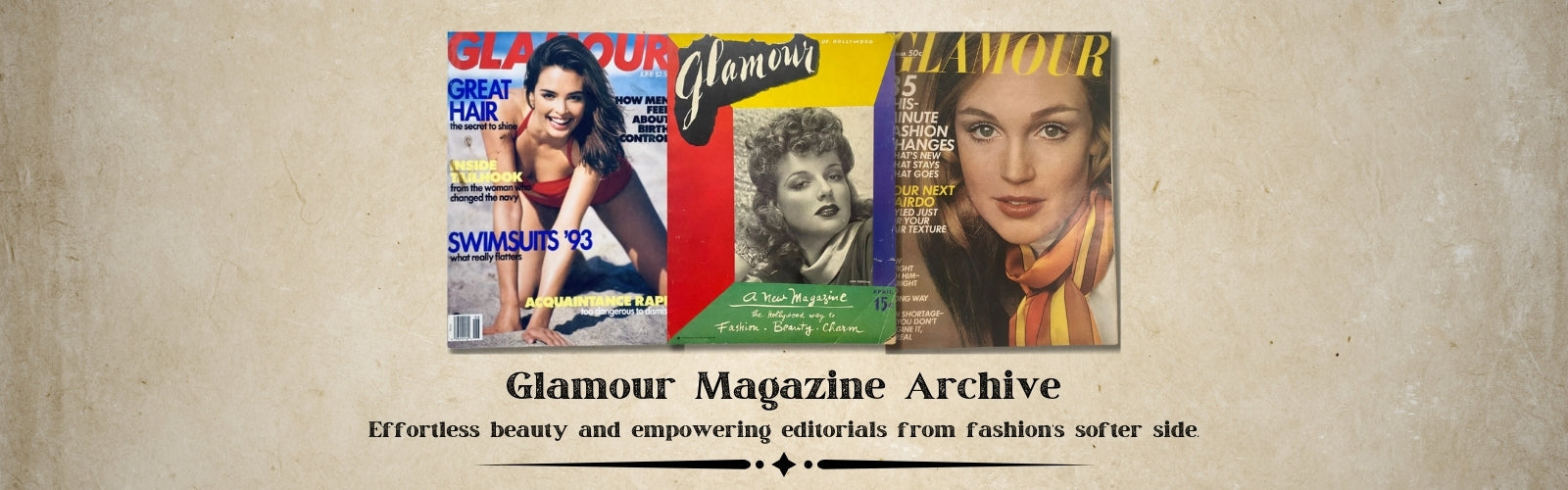 Vintage Glamour Magazine Collection
