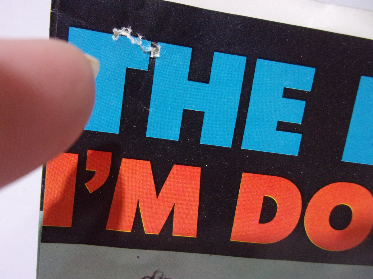 Close-up of The Beatles: Help! / I’m Down Capitol Records 5476 Single cover with minor damage on the title area.