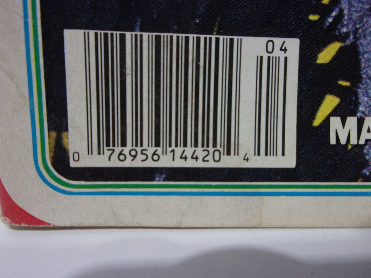 Barcode detail on the back cover of the Pro Wrestling Illustrated April 1989 magazine, emphasizing the publication's retail information and unique identifier.