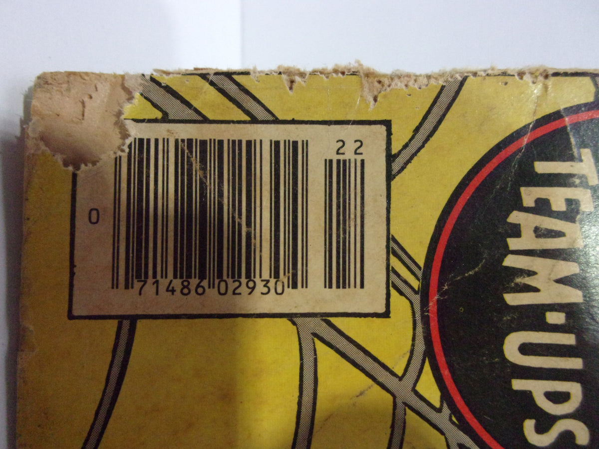 Back cover detail of Marvel Treasury Edition The Sensational Spider-Man #22 displaying the barcode and vintage comic branding, emphasizing its collectible status.