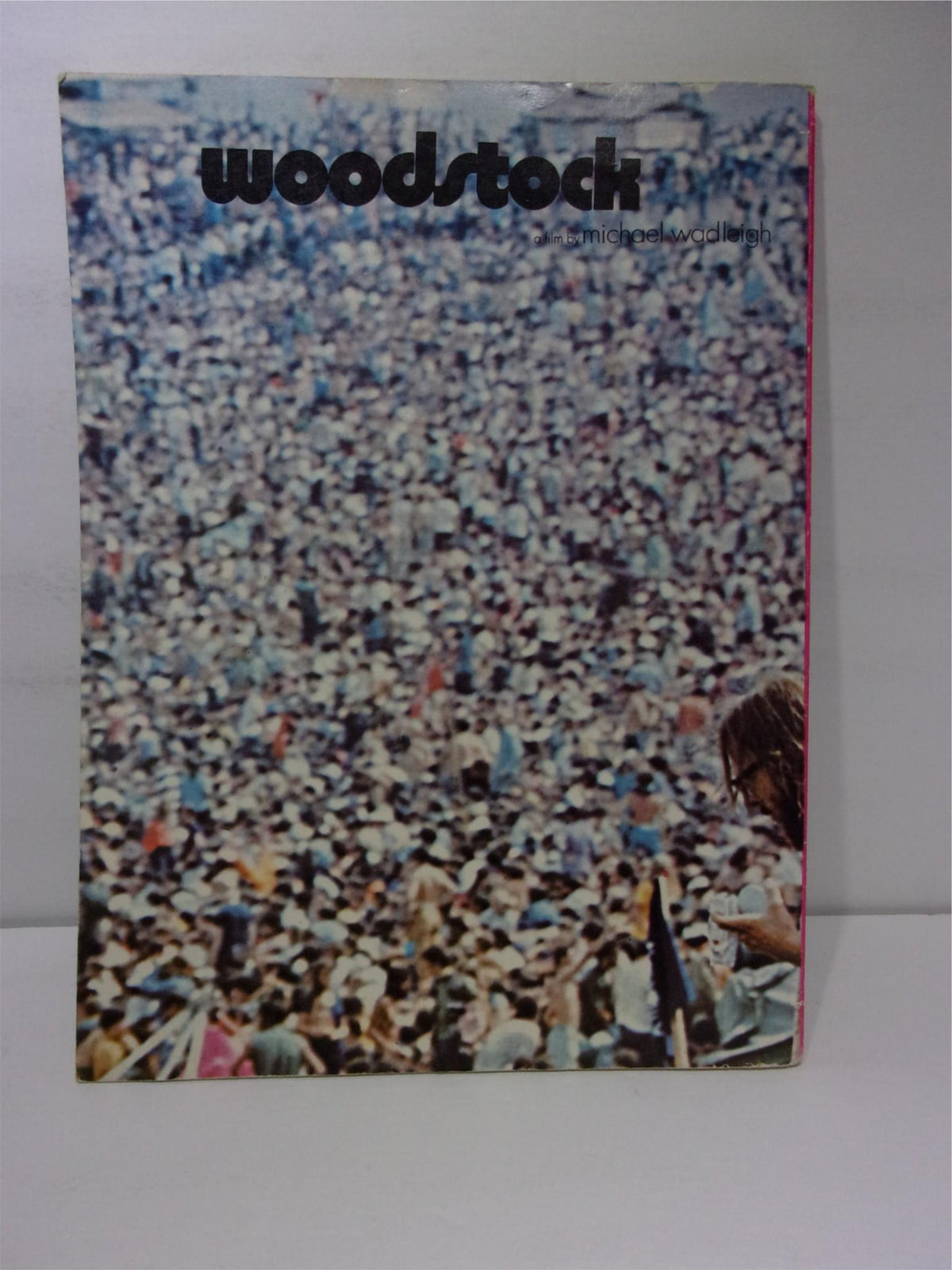 Cover of the Vintage Woodstock Song Book by Michael Wadleigh, featuring a large crowd at the Woodstock Festival.