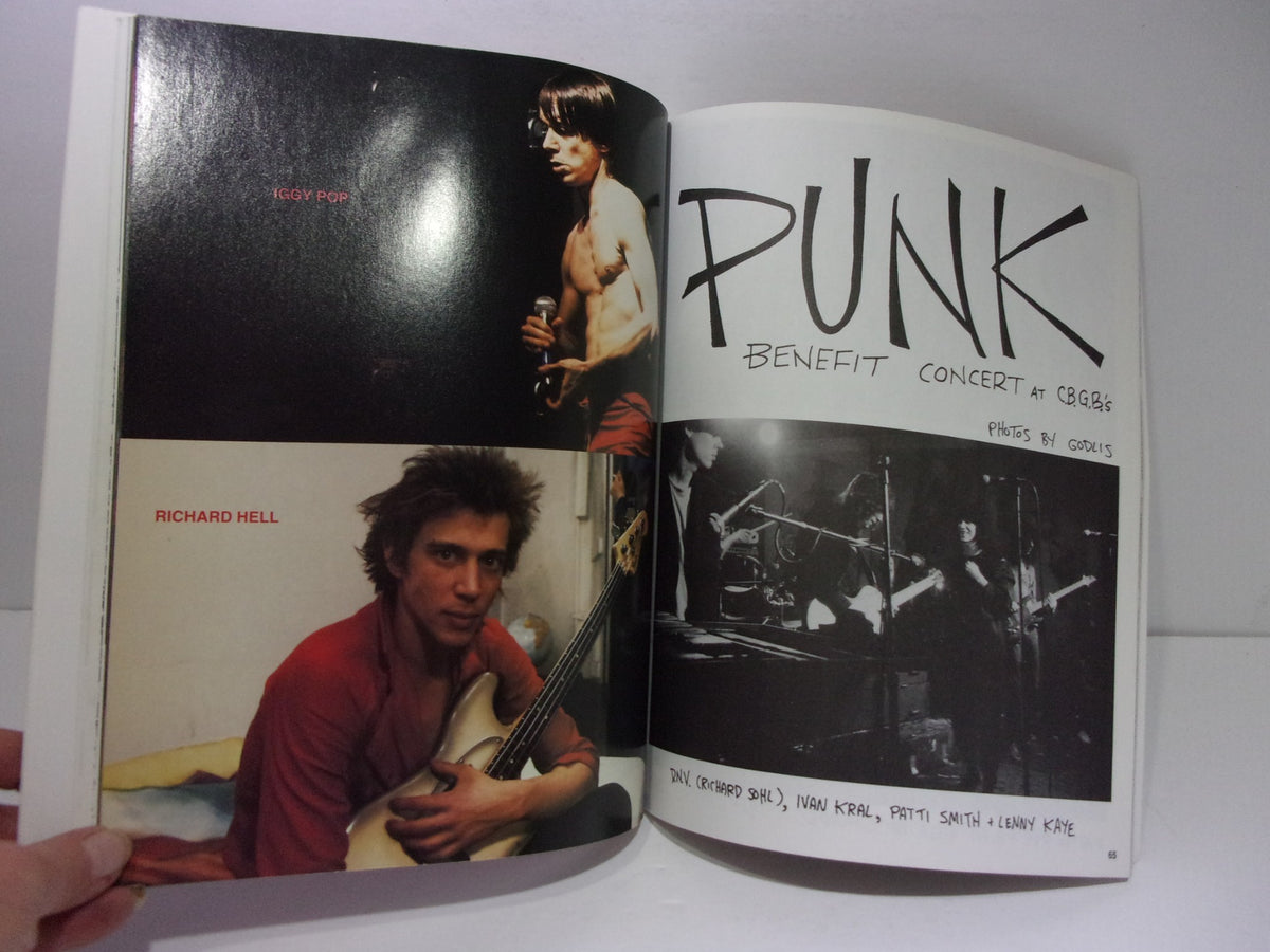 Interior spread of PUNK The Original Magazine: The Collection featuring iconic punk musicians like Iggy Pop and Richard Hell.