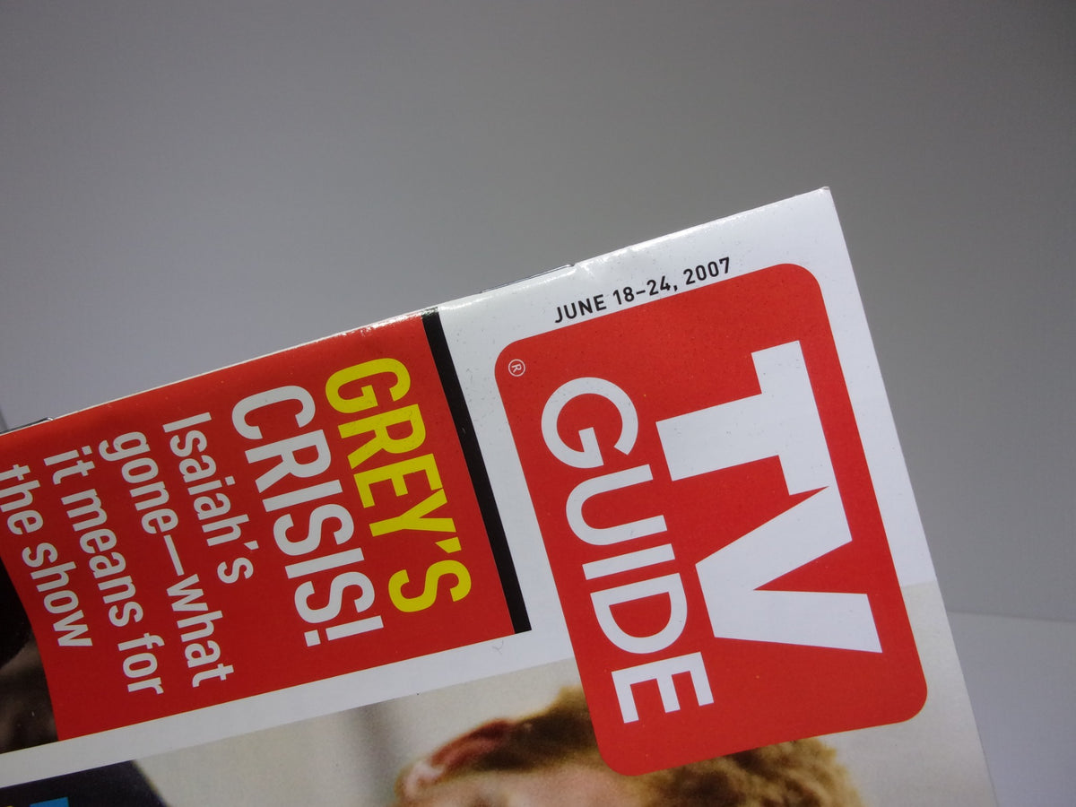Close-up of the TV Guide magazine showing the date June 18-24, 2007, highlighting the feature story on Prince William and Prince Harry.