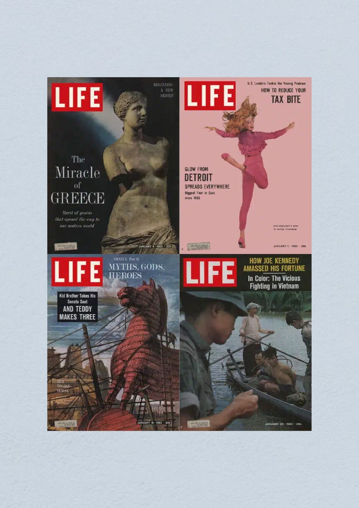 Life Magazine January 25, 1963 cover depicting Vietnam's Mekong Delta, addressing the Vicious Fighting in Vietnam, relevant during the Civil Rights Era.