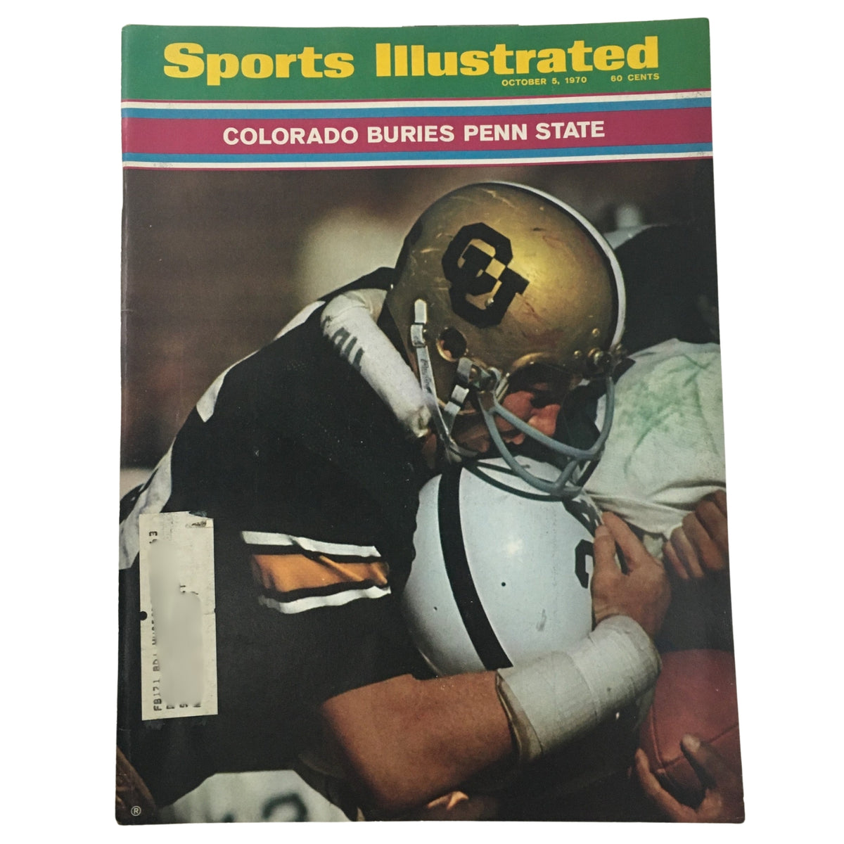October 5, 1970 Sports Illustrated, Colorado Buries Penn State cover featuring intense college football action.