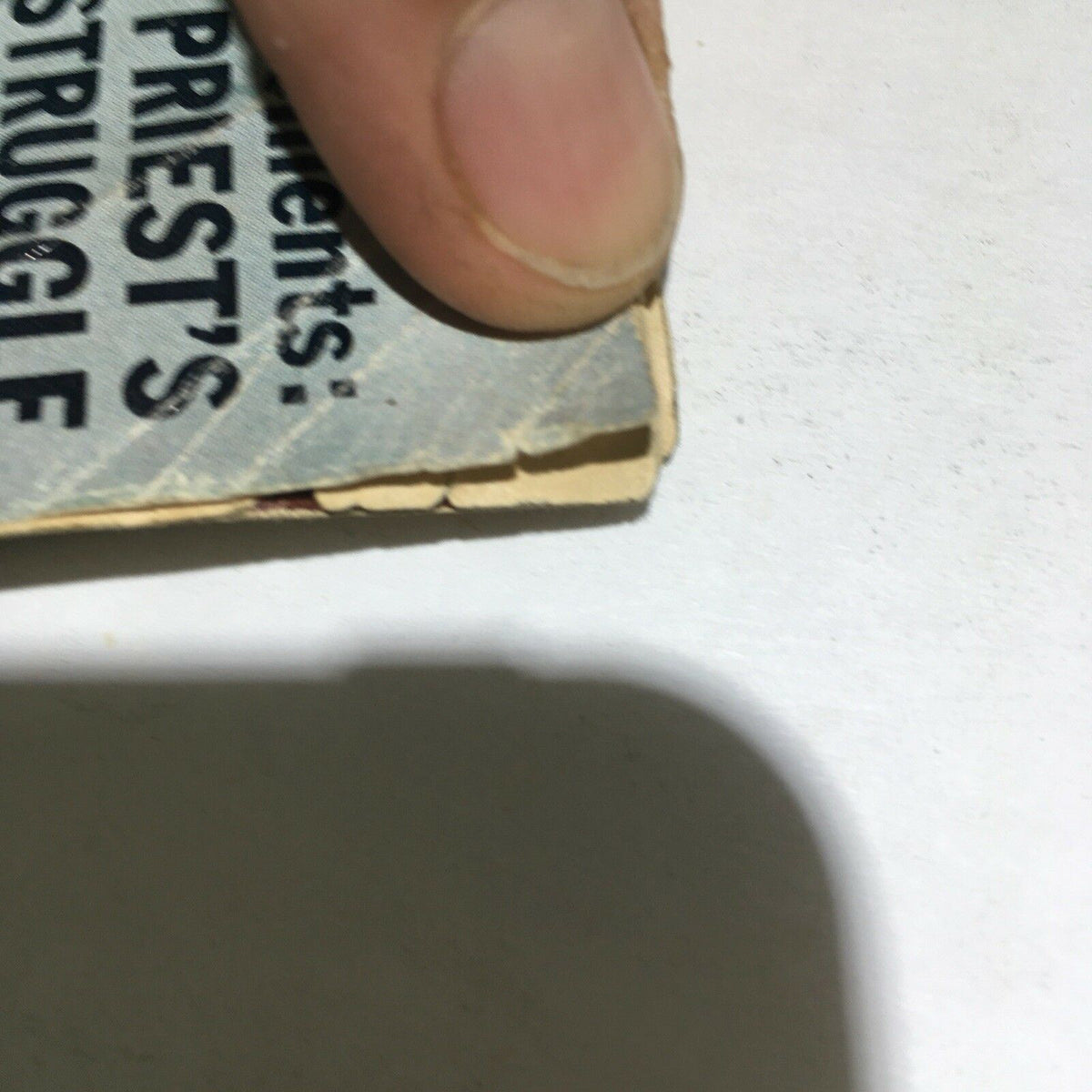 Close-up view of the spine of the vintage Ebony Magazine June 1981, highlighting its condition, with signs of wear typical for a magazine of its age.