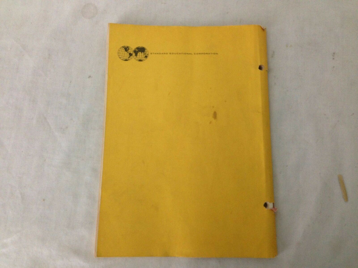 Back cover of World Progress Quarterly Magazine Spring 1970, highlighting the magazine's educational focus with a clean yellow design.