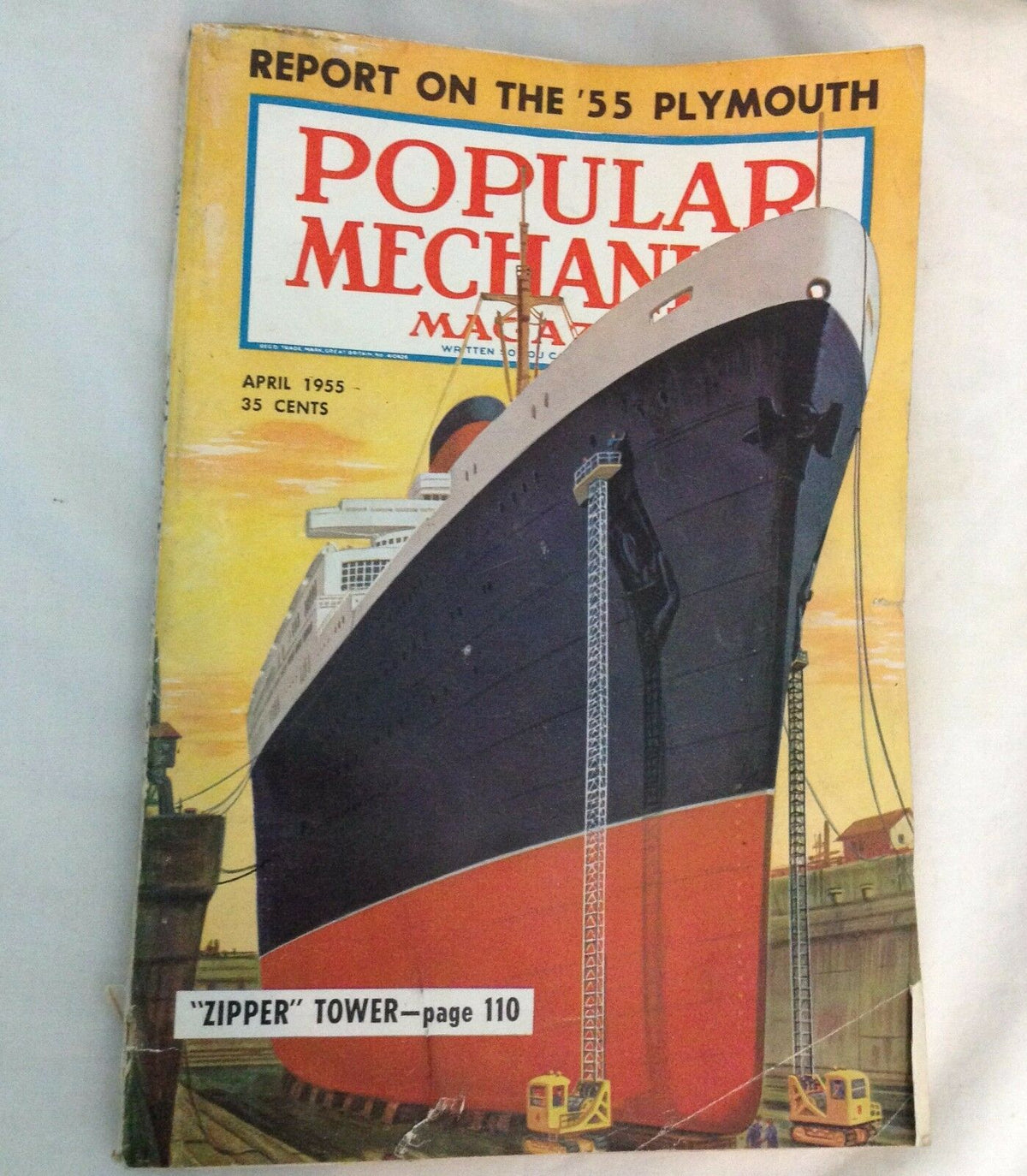 POPULAR MECHANICS-VINTAGE-OCTOBER,1955 - Report on the '55 Plymouth