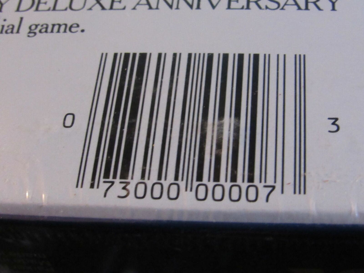 Barcode on the box of Rare Kingfisher Airlines Luggage Tag First Class Metal Airplane, indicating product packaging and inventory information.