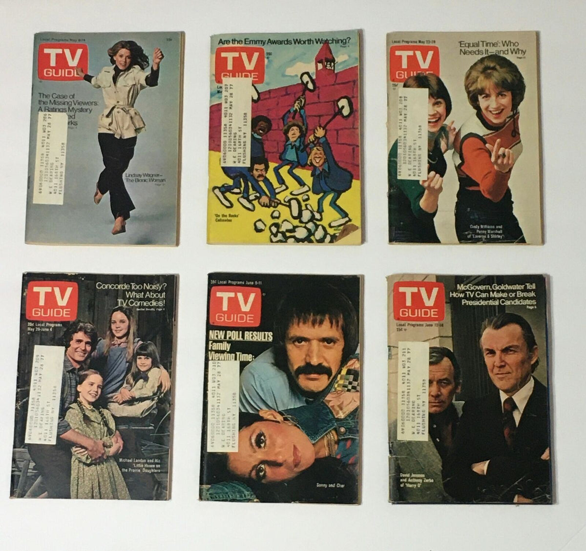 Complete Year Of TV Guide Magazines 1976, 52 Issues: Special Issue Fall Preview showcasing TV Guide covers from May 1976 featuring articles about family viewing, Emmy Awards, and TV comedies.