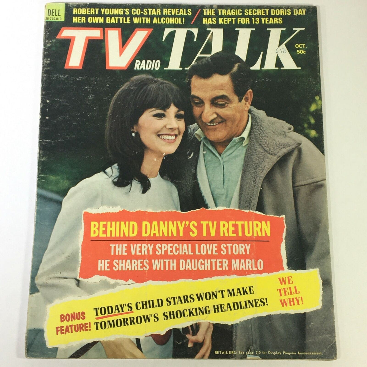TV Radio Talk Magazine October 1970 Danny Thomas, Doris Day, Newsstand
