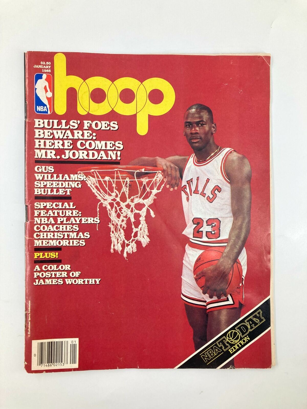 Hoop NBA Magazine January 1985 Michael Jordan No Label No Poster