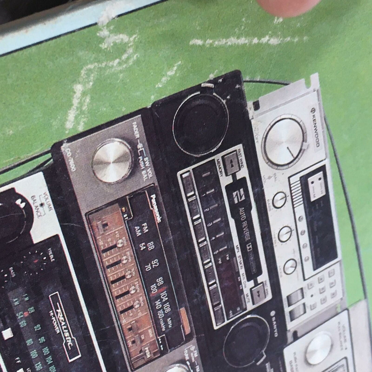 Image of vintage audio equipment on the cover of 'Stereo Review' from June 1980, highlighting various stereo devices. This magazine features music critic Steve Simels and musician Mark Knopfler.