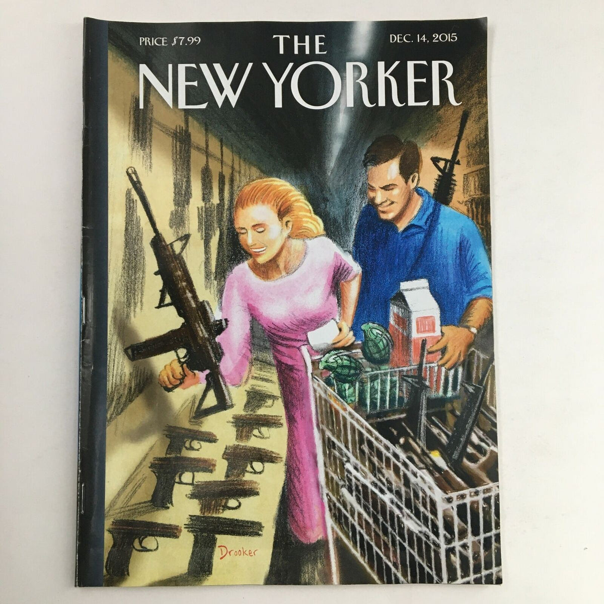 The New Yorker December 14 2015 Full Magazine Theme Cover by Eric Drooker VG