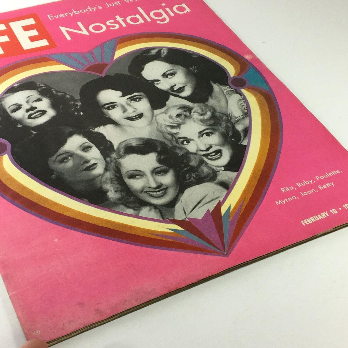 Close-up of the front cover of VTG Life Magazine February 19 1971 highlighting Rita, Ruby, Paulette, and their contemporaries in a colorful layout.