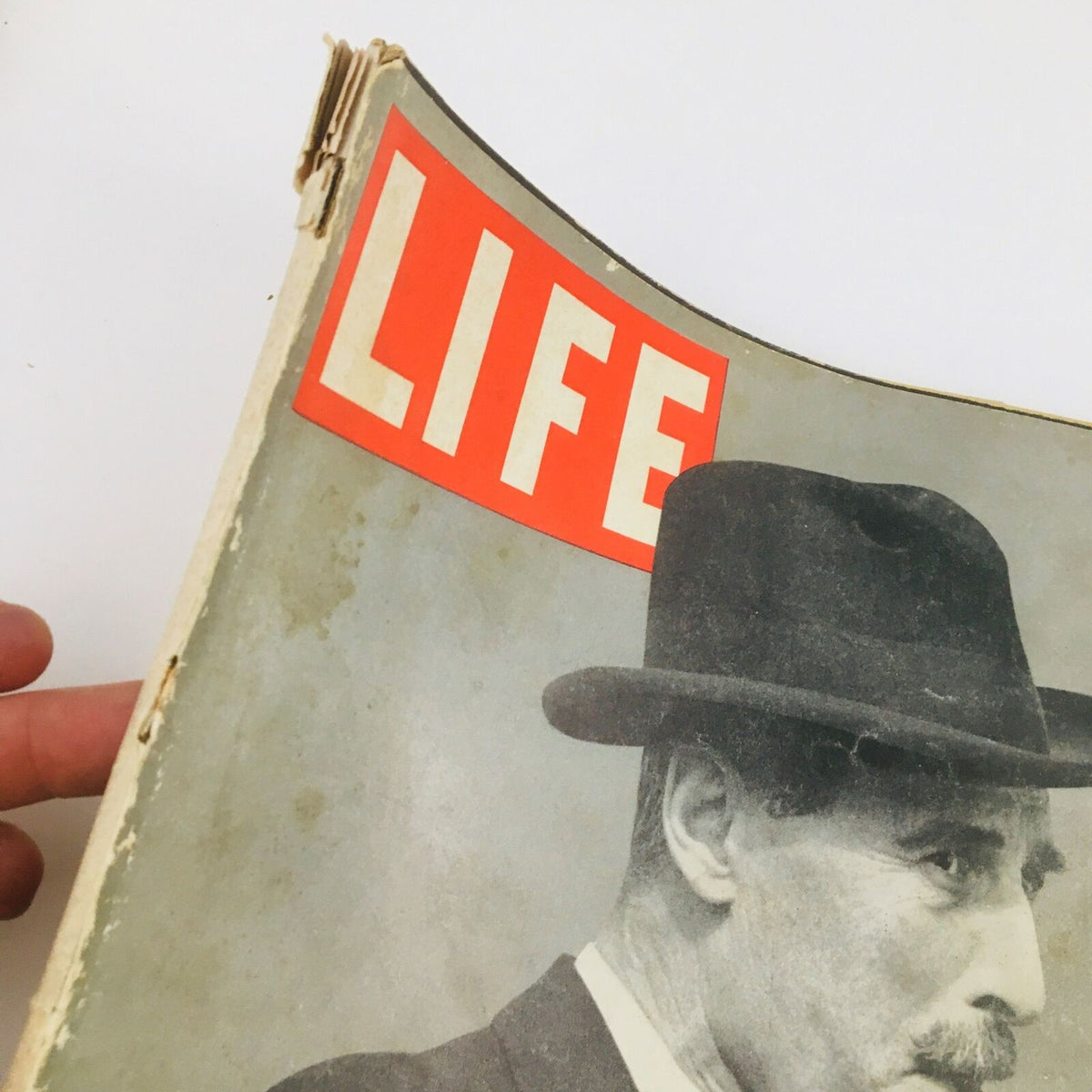 Close-up image of the VTG Life Magazine March 25 1940 cover, highlighting the title and details about Sir Neville Henderson's memoirs, showing wear and vintage appeal.