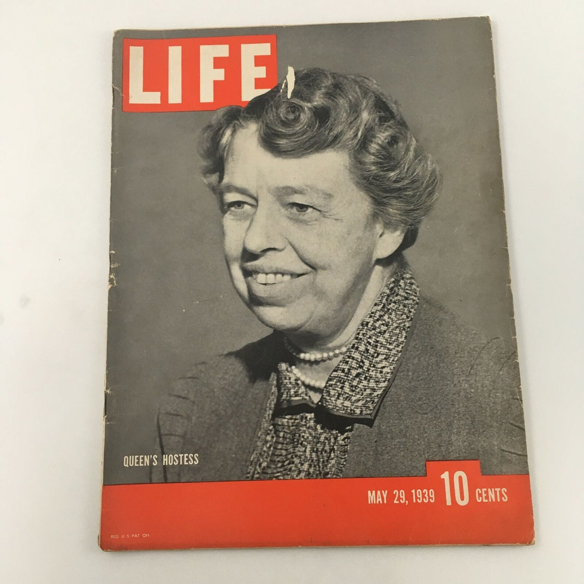Vintage Life Magazine cover from May 29, 1939, titled 'The Photo of The Queen's Hostess'. The cover features a portrait of a smiling woman, showcasing the classic design and historical significance of this collectible magazine.