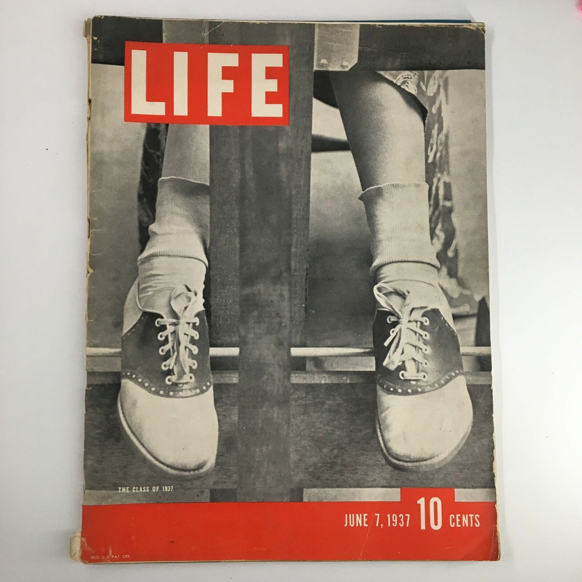 Life Magazine June 7 1937 The Class of 1937 - Vintage Collector's Item with Protective Covering