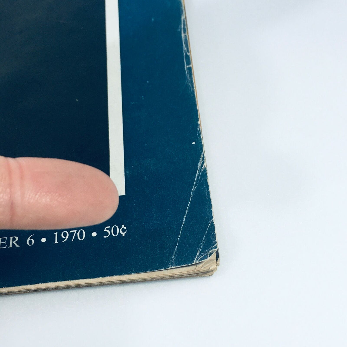 Close-up of the cover of VTG Life Magazine November 6 1970, showing wear and details including the date and price, featuring Young Richard Nixon.