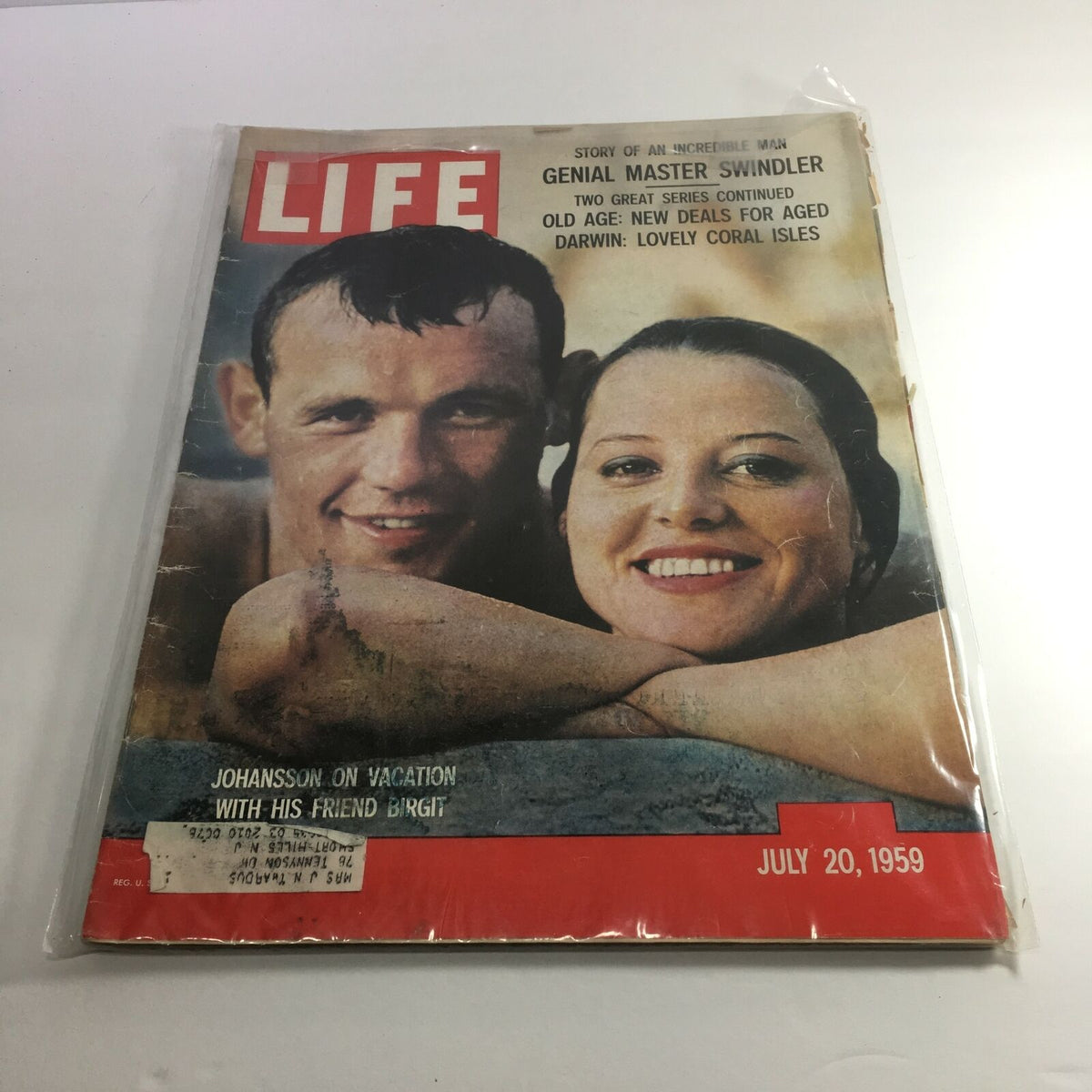 Life Magazine July 20 1959 Featuring Boxer Ingemar Johansson & Model Birgit Lundgren