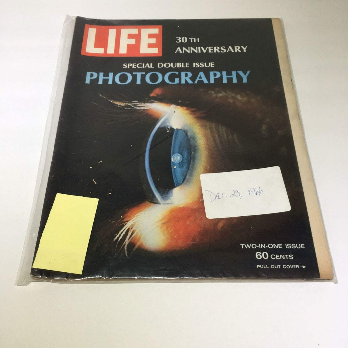 VTG Life Magazine December 23, 1966, 30th Anniversary Photography Special cover featuring striking eye imagery and a bold title highlighting the special double issue.
