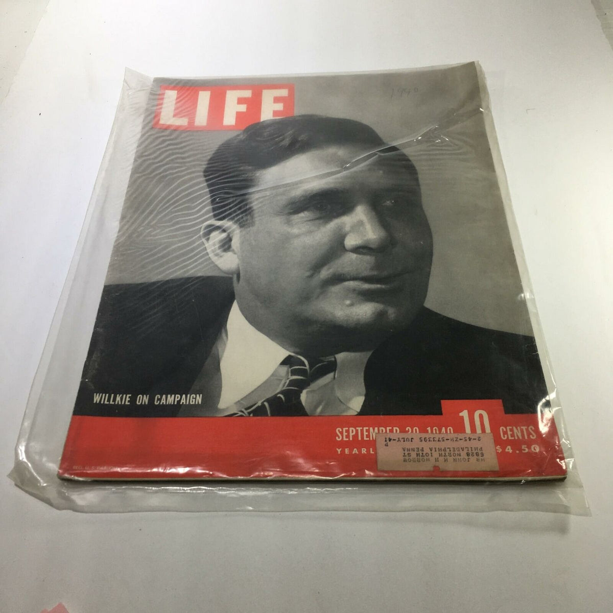 Life Magazine September 30, 1940 Issue Featuring Wilkie's Campaign Strategies