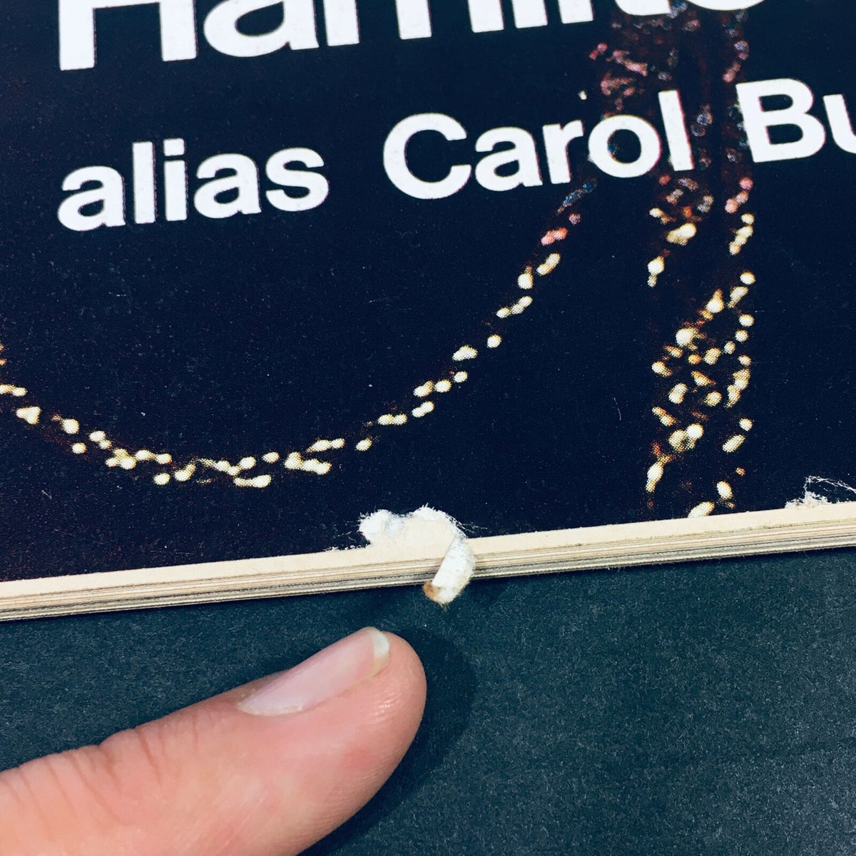 Close-up image showing a small tear and wear detail on the spine of the VTG Life Magazine May 14 1971 - Happy Life of Mrs Joe Hamilton aka Carol Burnett.