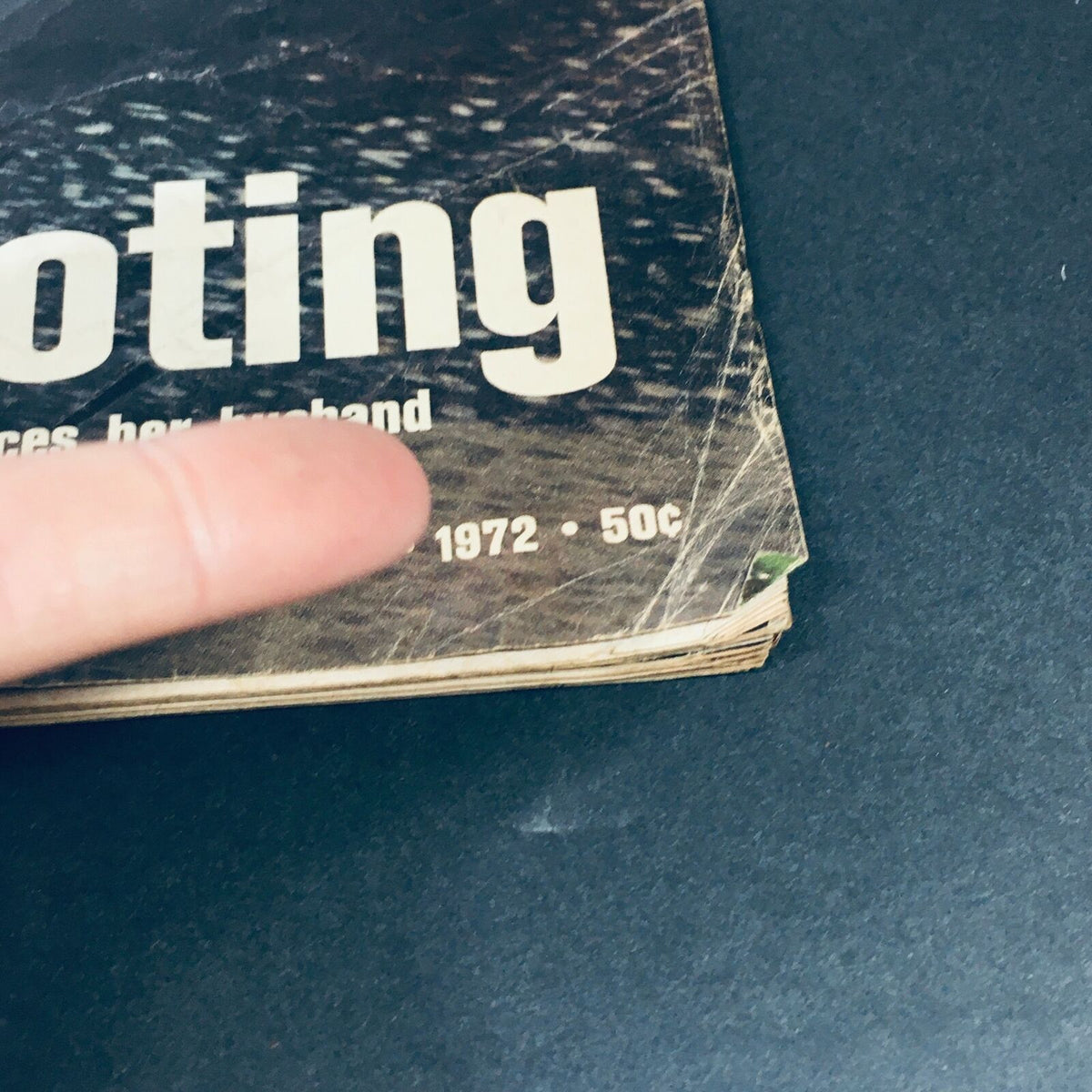Image of the spine of the May 26, 1972, Life Magazine titled 'The Wallace Shooting,' showing publication date and condition details.