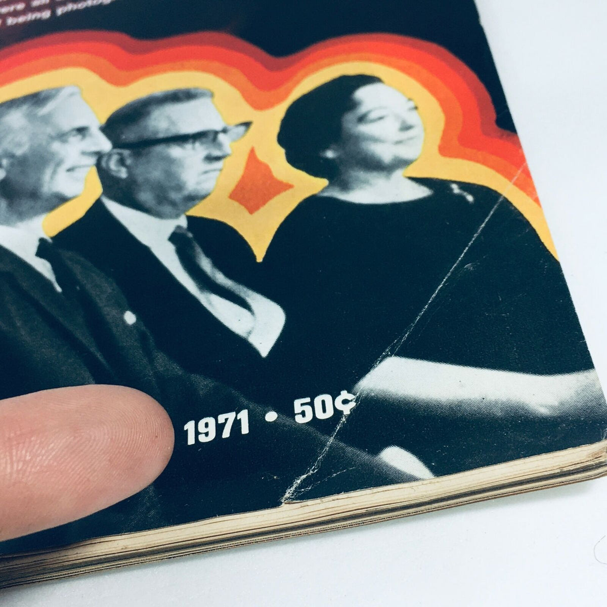 Close-up of the VTG Life Magazine September 17, 1971, highlighting the publication year and price, with emphasis on '1971 • 50¢'.