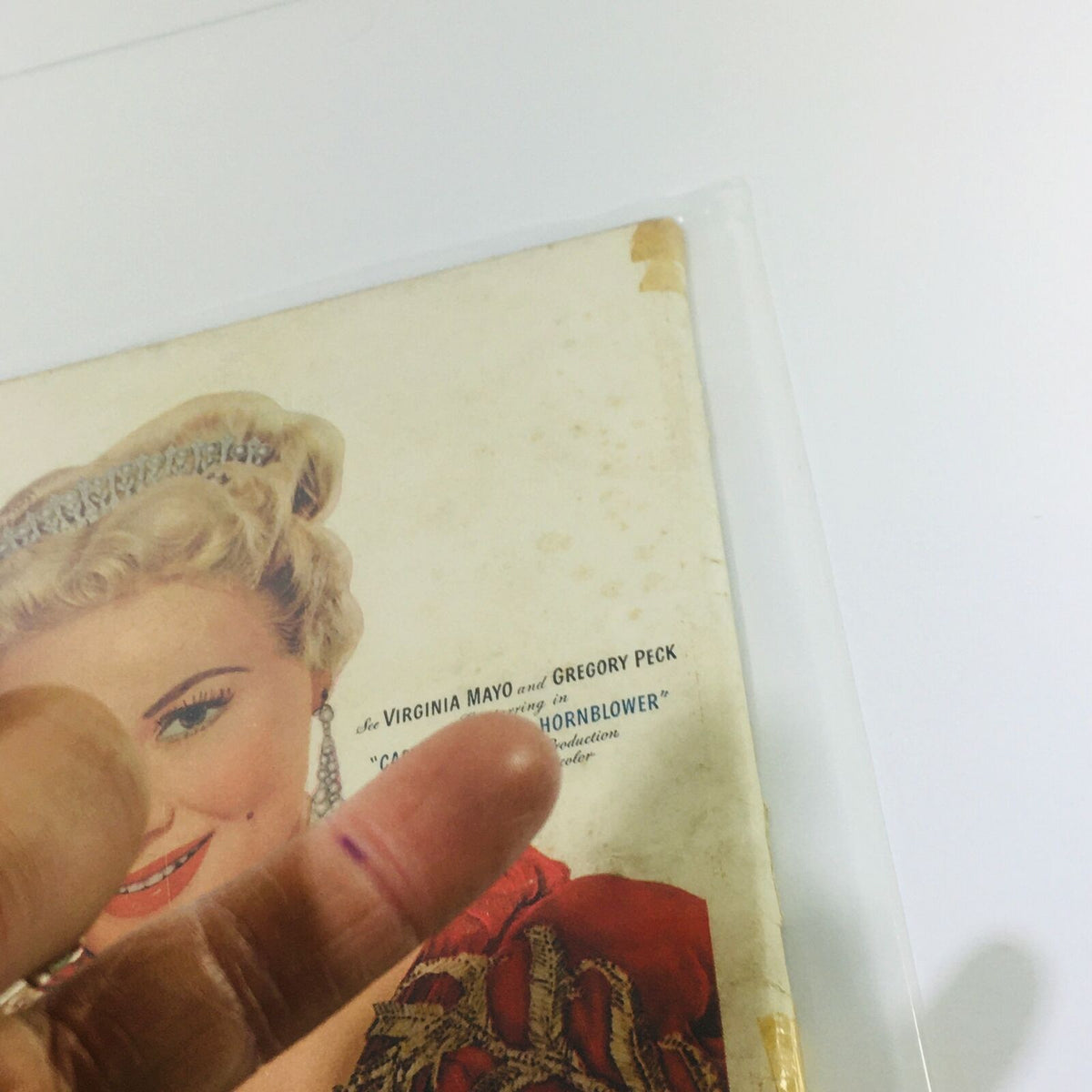 Back cover detail of the VTG Life Magazine from January 29, 1951, showcasing wear and tear that enhances its vintage appeal.