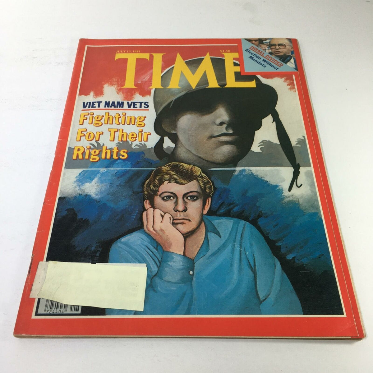 Vintage Time Magazine from July 13, 1981, featuring the cover story 'Viet Nam Vets Fighting For Their Rights', showcasing a historical perspective on Vietnam veterans and their struggles.