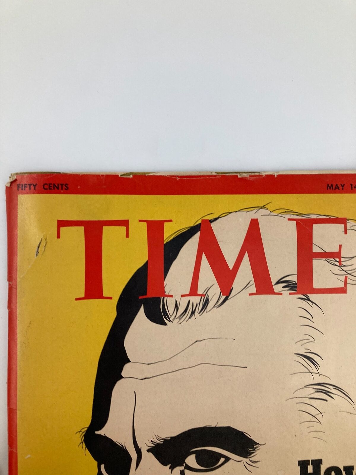 Close-up of the vintage Time Magazine from May 14, 1973, with the title 'How Did Richard Nixon Know?' clearly visible, showcasing the magazine's aged appearance.
