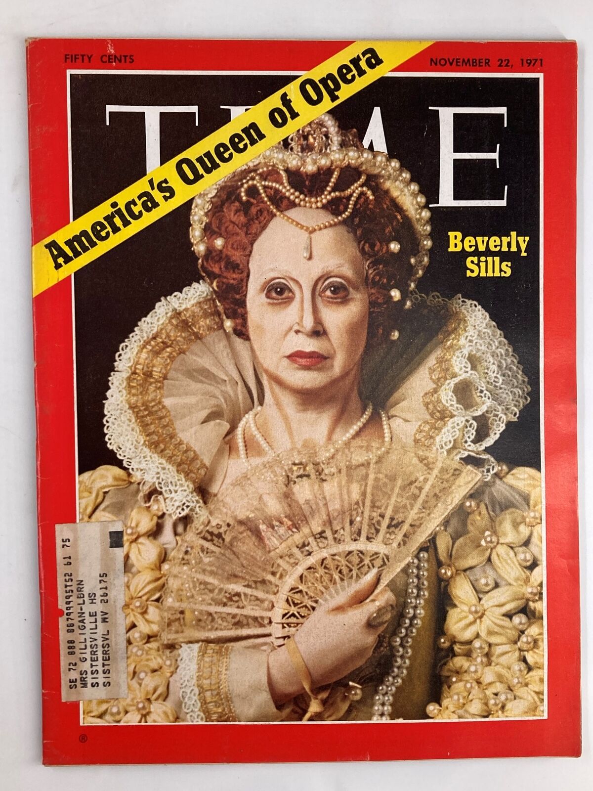 Vintage Time Magazine November 22 1971 Beverly Sills is the America's Queen of Opera
