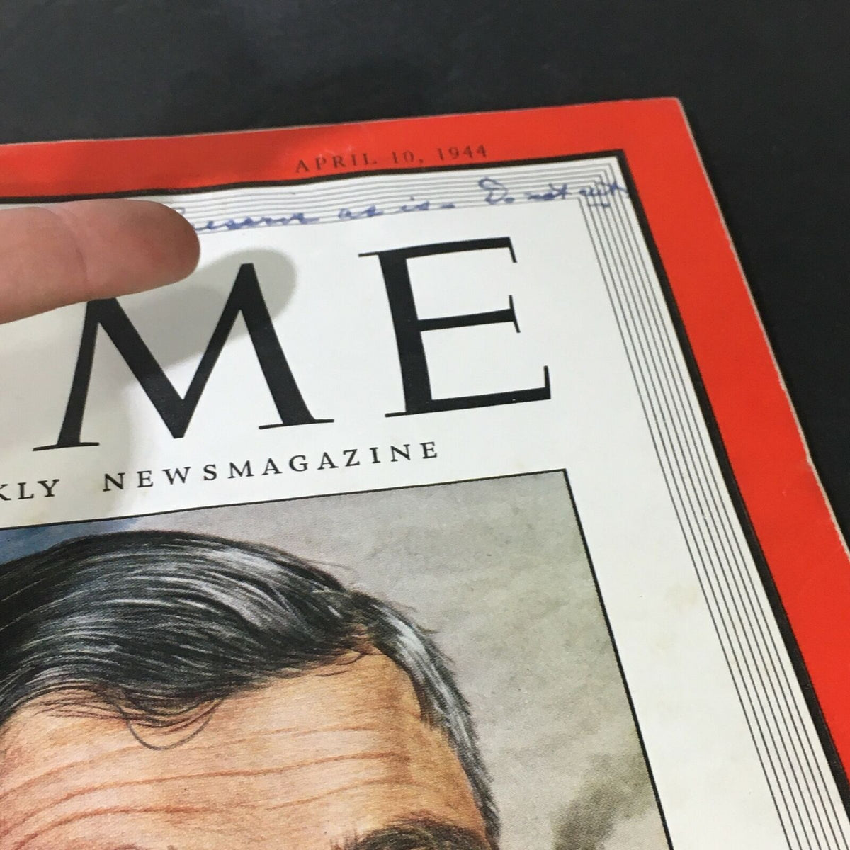 Vintage Time Magazine #15 April 10 1944 - Governor Leverett Saltonstall of MA