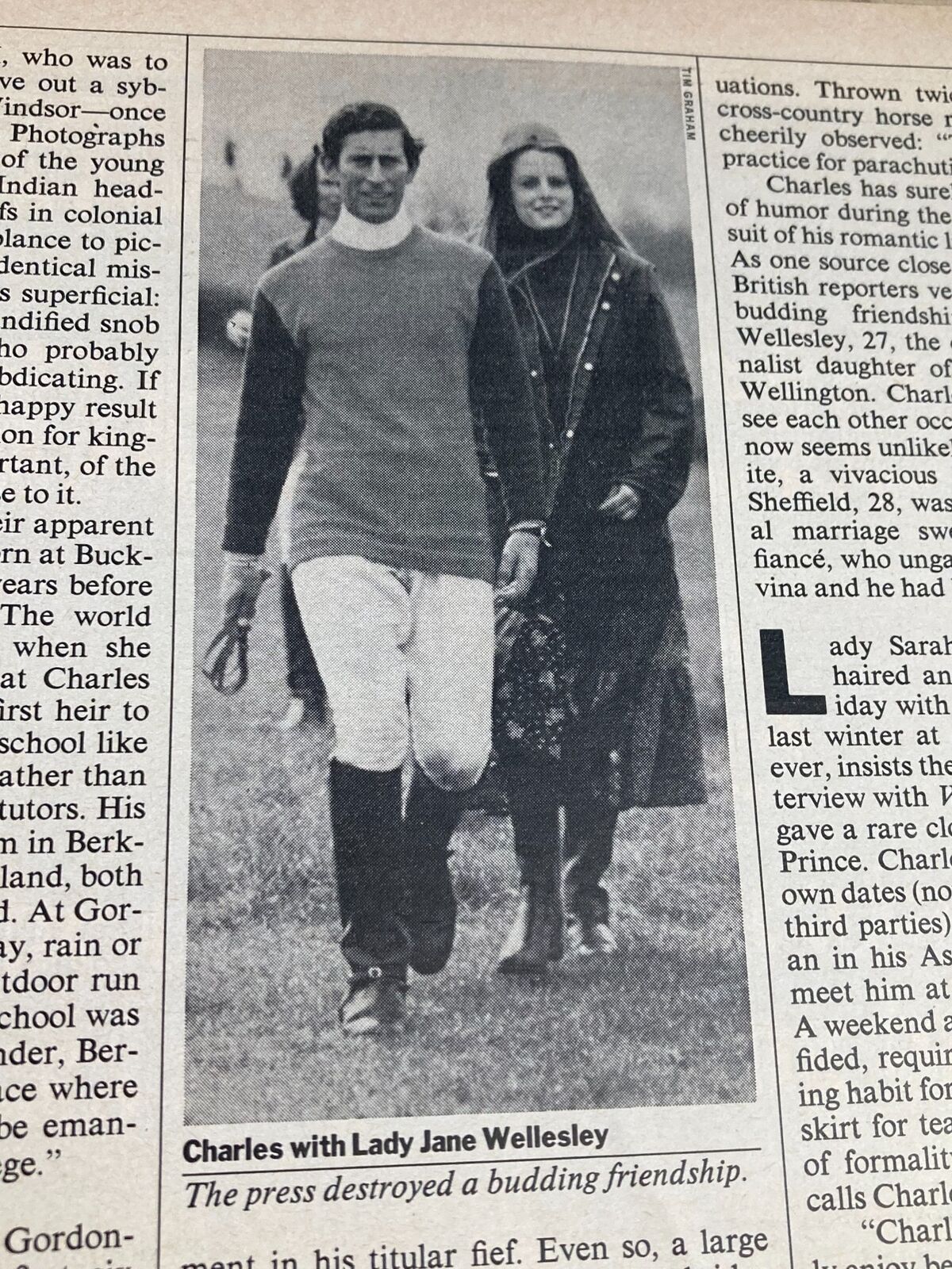 VTG Time Magazine May 15 1978 Britain's Prince Charles The Man Who Will Be King, illustrating Prince Charles with Lady Jane Wellesley during outdoor activities.