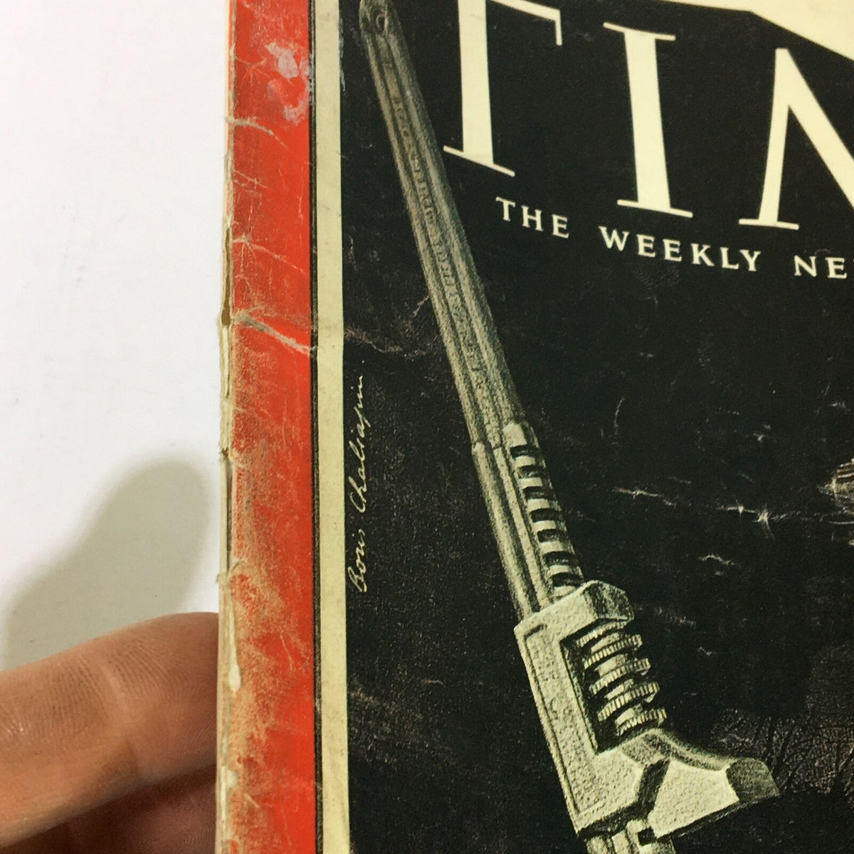Vintage Time Magazine from March 1, 1963 featuring striking cover art and the story of strike leader Bert Powers. The magazine's cover highlights significant labor history, showcasing vintage charm with minor wear.
