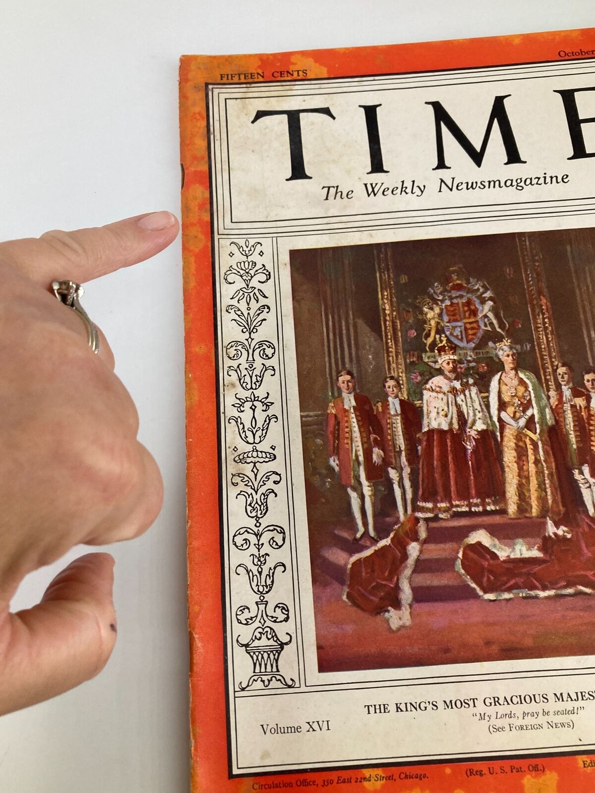 Vintage Time Magazine October 27 1930 Vol 16 No. 17 King's Majesty & Consort