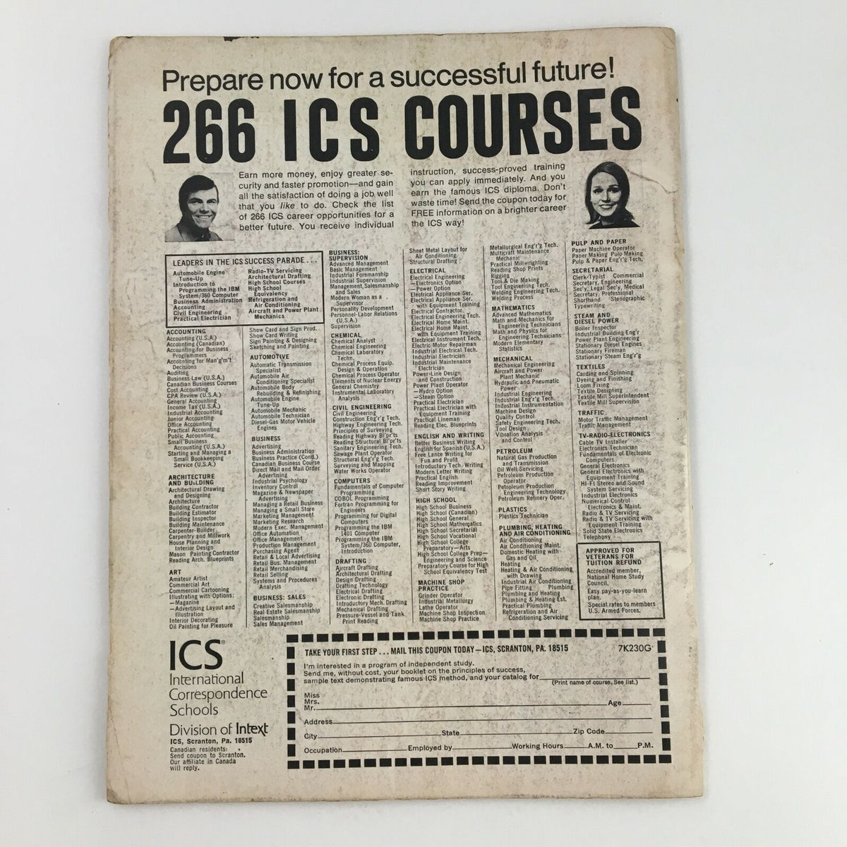 Inside Wrestling Magazine October 1971 Tarzan Taylor & Dory Funk Sr., No Label