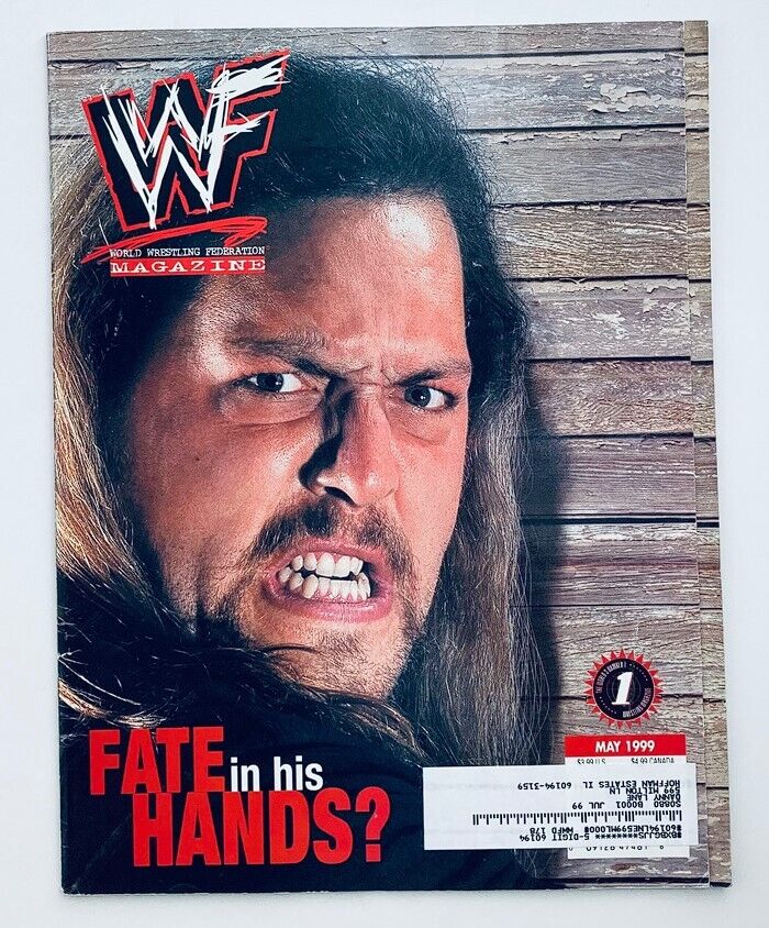 WWF World Wrestling Federation Magazine May 1999 featuring The Big Show on the cover, showcasing intense expression and the text 'FATE in his HANDS?'. This vintage wrestling magazine is a collectible piece of memorabilia.