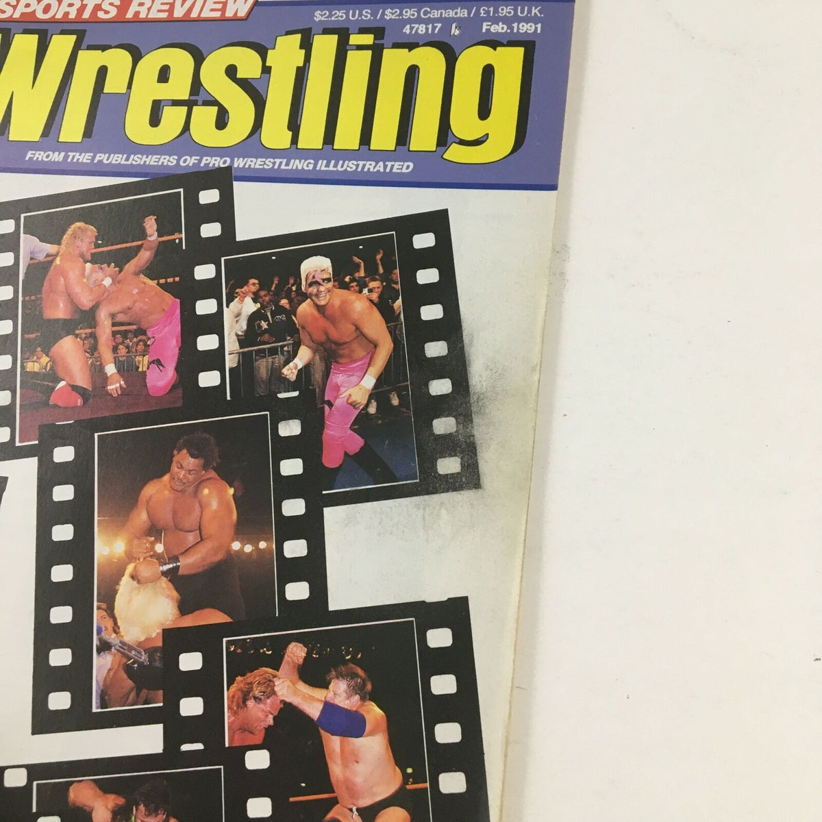 Sports Review Wrestling Magazine February 1991 Jerry Lawler & The Bulldog