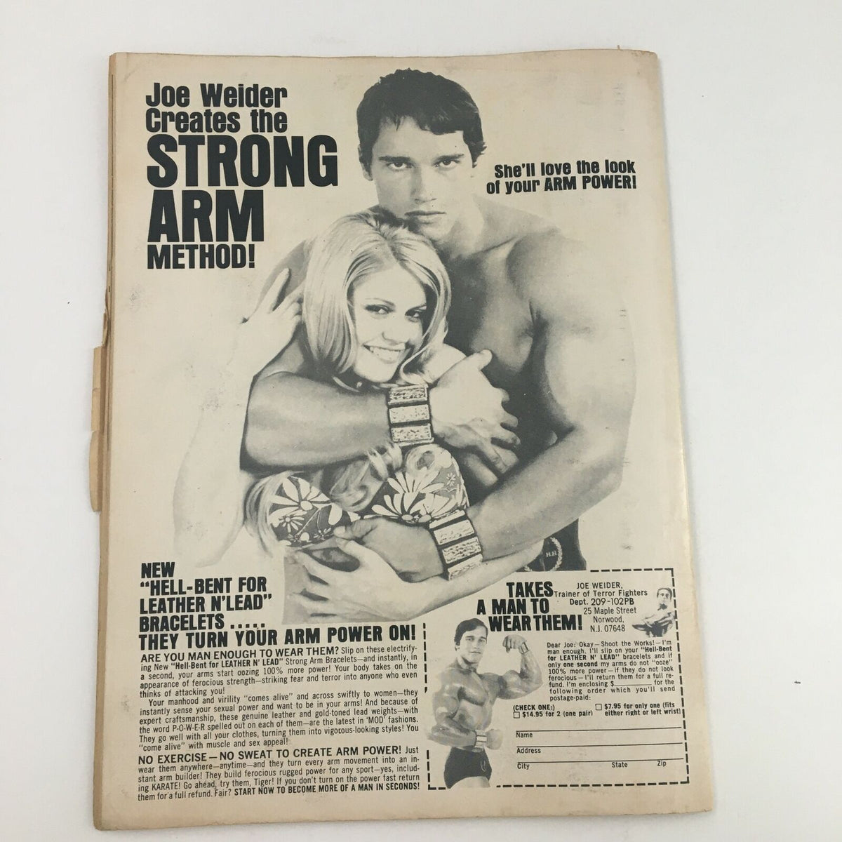 Inside Wrestling Magazine November 1972 Bruno Sammartino vs Morales No Label