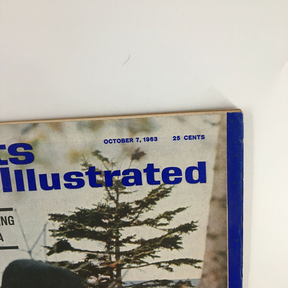 Cover of the VTG Sports Illustrated Magazine from October 7, 1963, featuring bold blue text and vintage imagery related to deer hunting in North America.