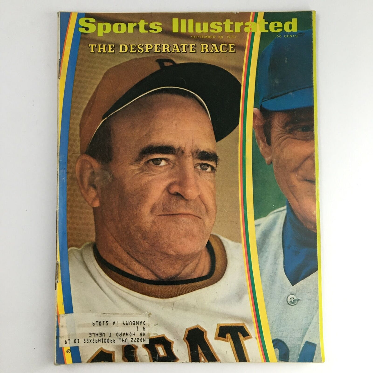 Cover of Sports Illustrated Magazine from September 28, 1970, featuring the captivating article "The Desperate Race".