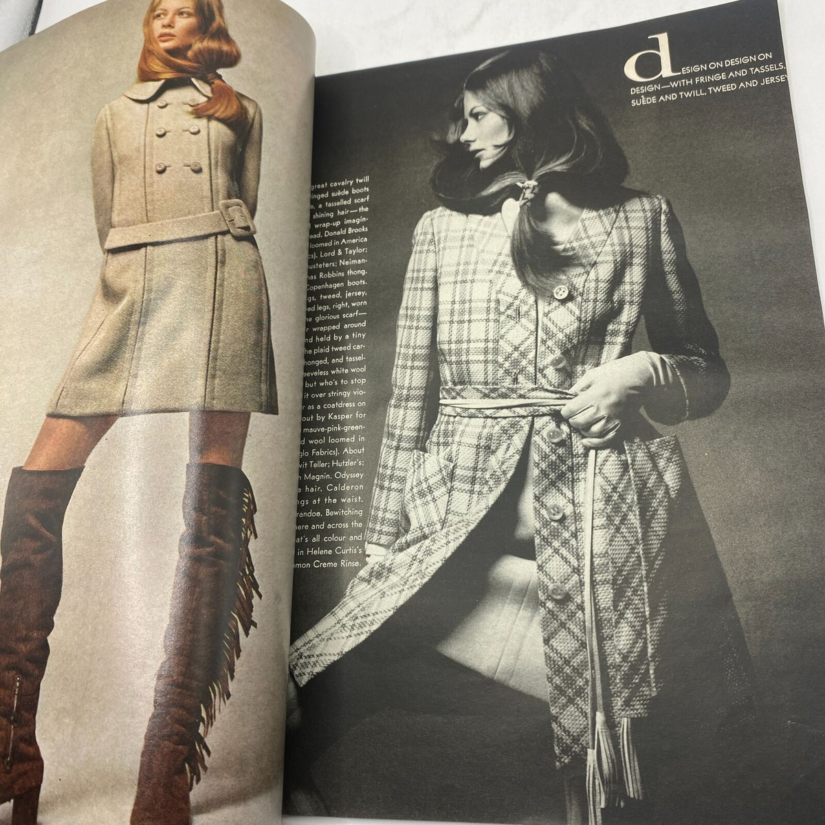 Vintage Vogue Magazine January 15 1970 Charly Stember GD Interior No Label
