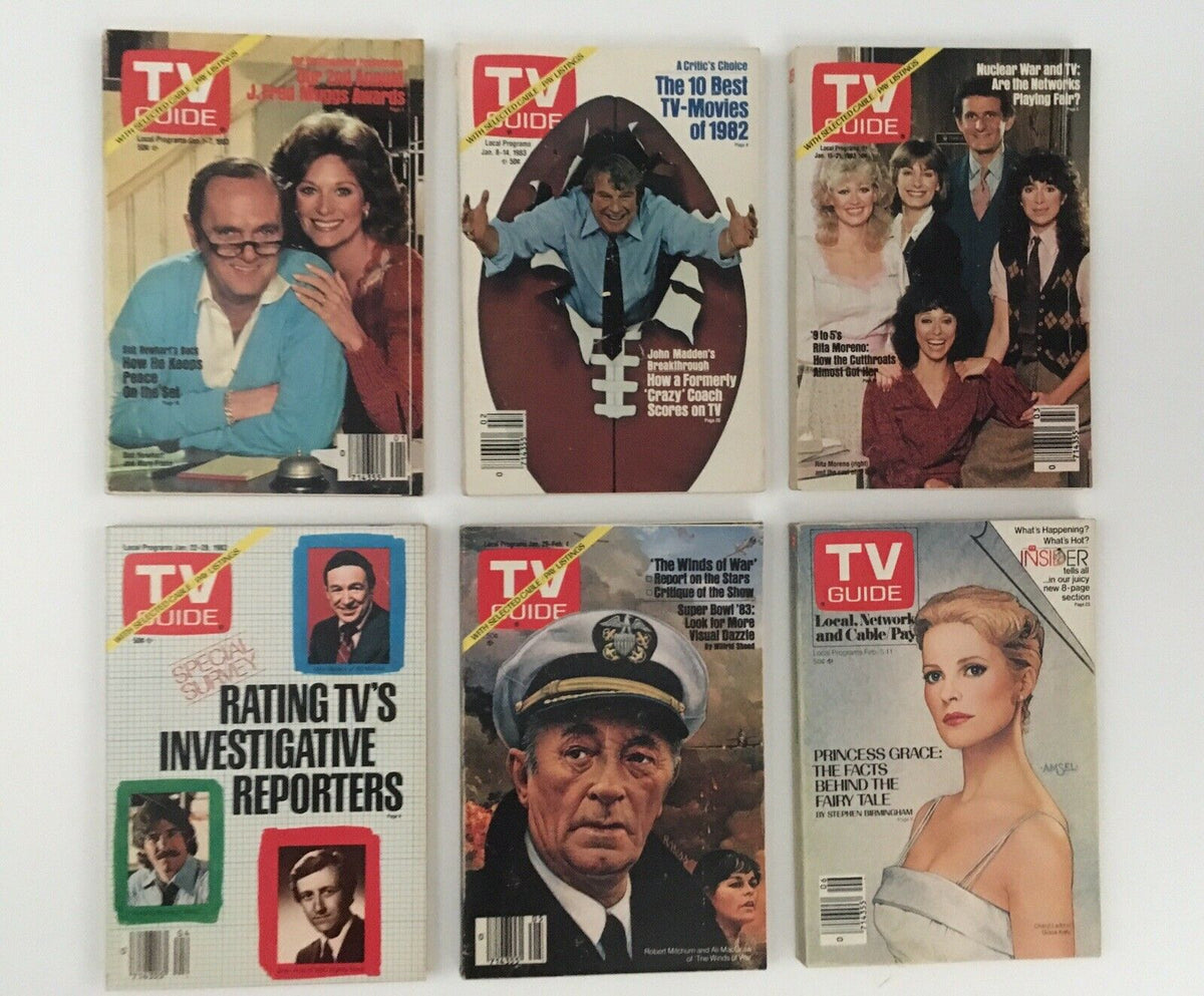 Complete 1983 collection of TV Guide Magazines, featuring all 52 issues plus a special Fall Preview edition.
