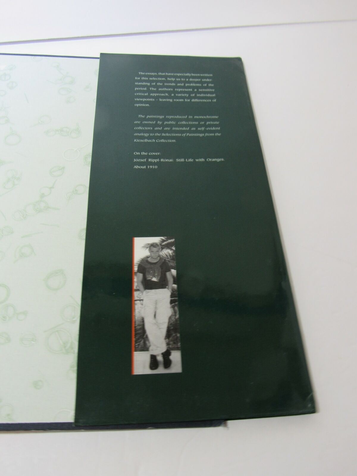 'The Keiselbach Collection Modernism Hungarian 1900-1950 by Tamas Keiselbach' back cover with critical analysis text and image of artist József Rippl-Róna.