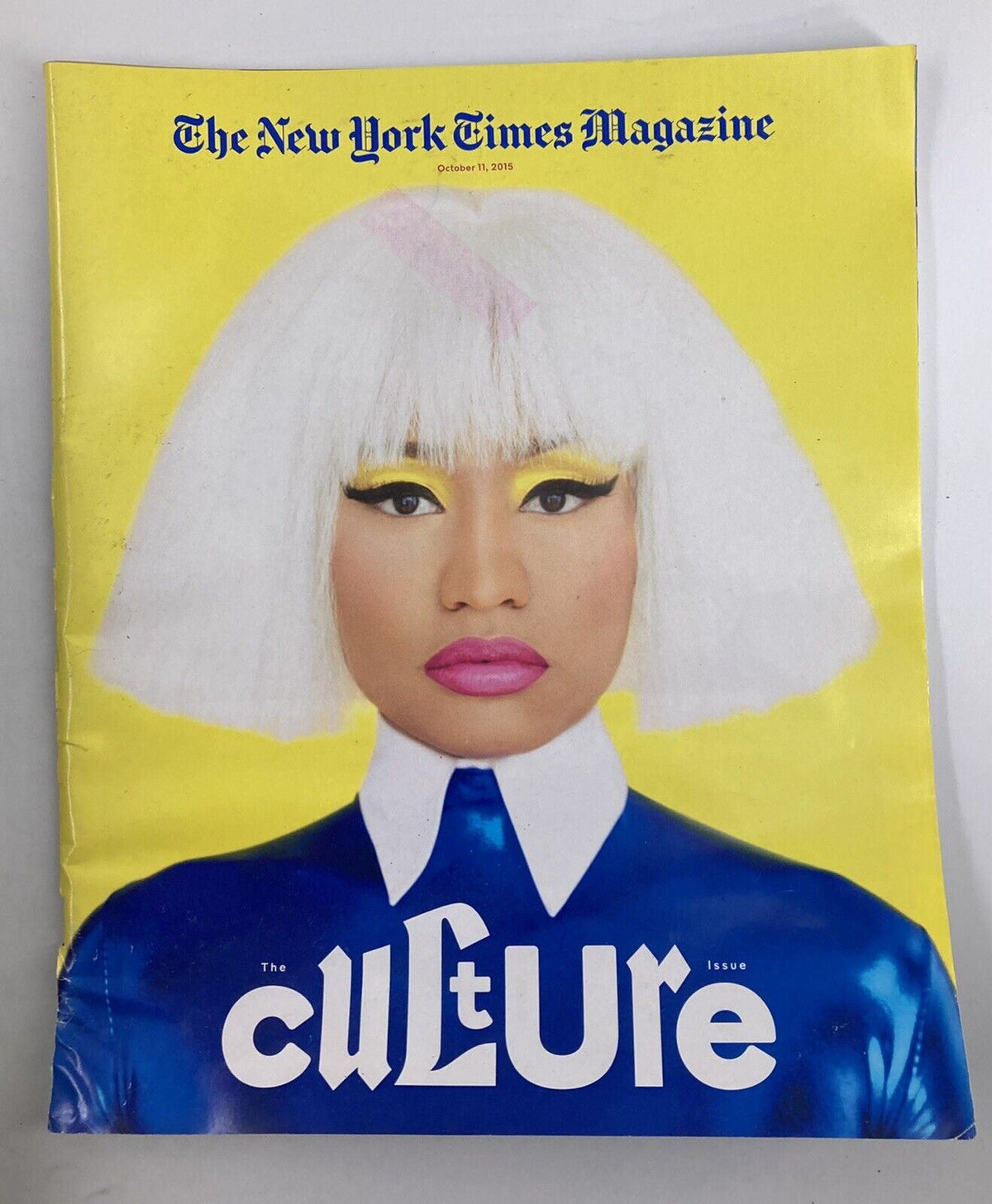 The New York Times Magazine, October 11, 2015: Featuring Nicki Minaj in 'The Culture Issue' on the cover